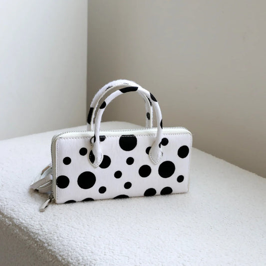 Polka Dot Boston Crossbody Bag