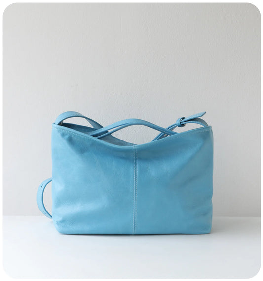 Black Leather Oversized Weekender Bag