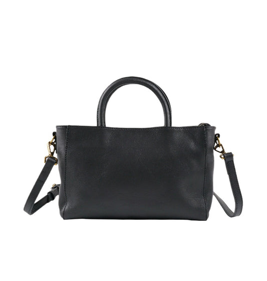 Teal Leather Mini Satchel Bag