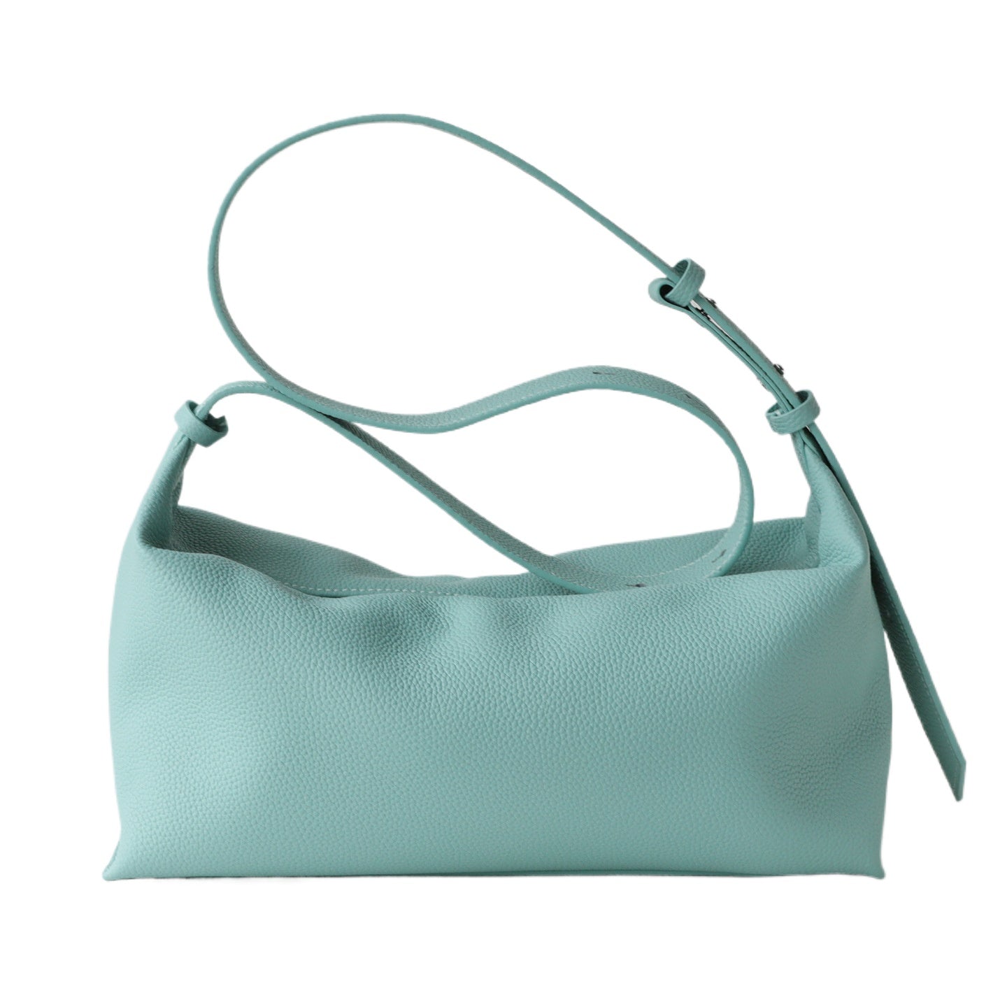 Striped Canvas Drawstring Shoulder Bag
