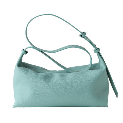 Striped Canvas Drawstring Shoulder Bag