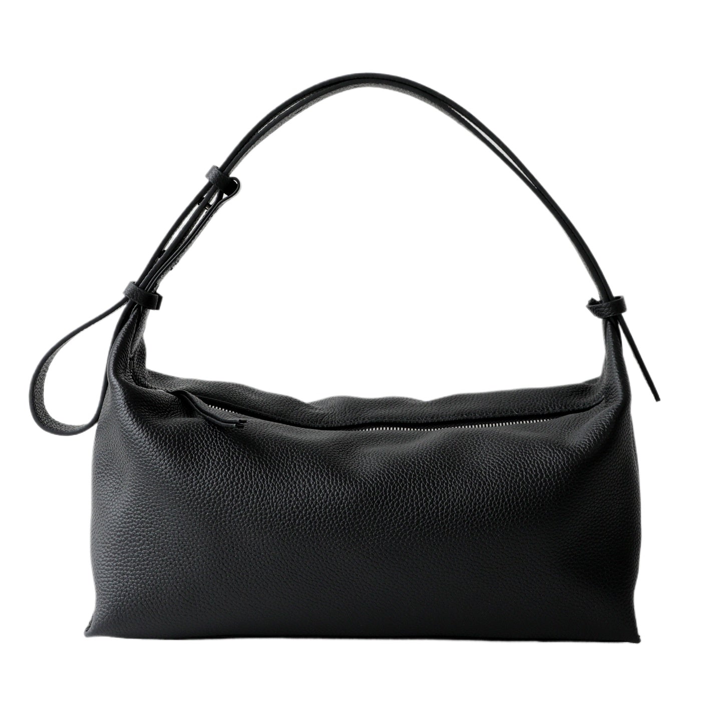 Striped Canvas Drawstring Shoulder Bag