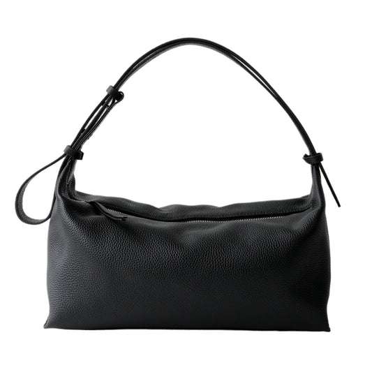 Striped Canvas Drawstring Shoulder Bag