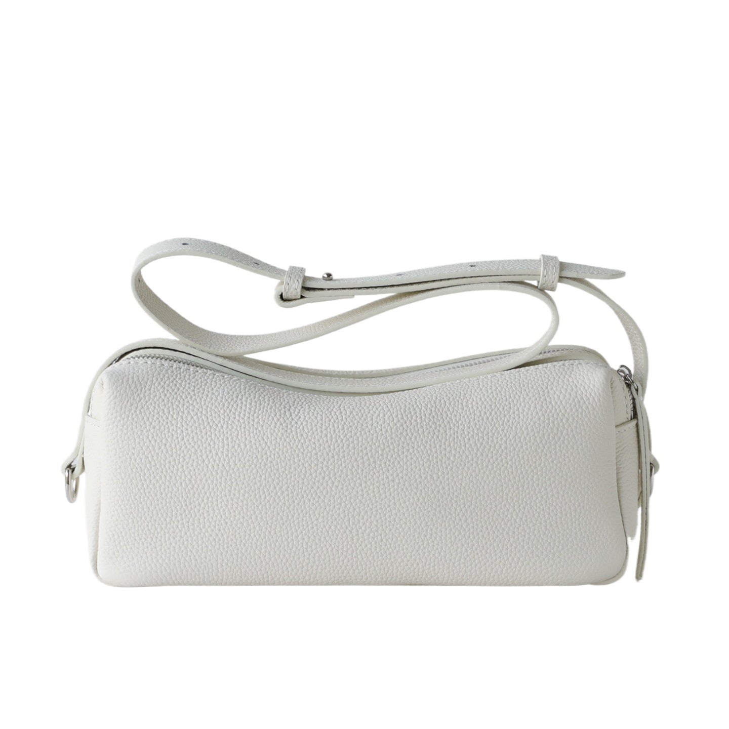 Yellow Leather Barrel Shoulder Bag