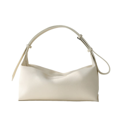 Striped Canvas Drawstring Shoulder Bag