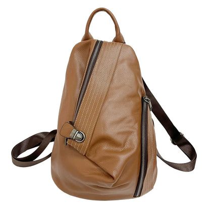 Brown Leather Sling Backpack Bag