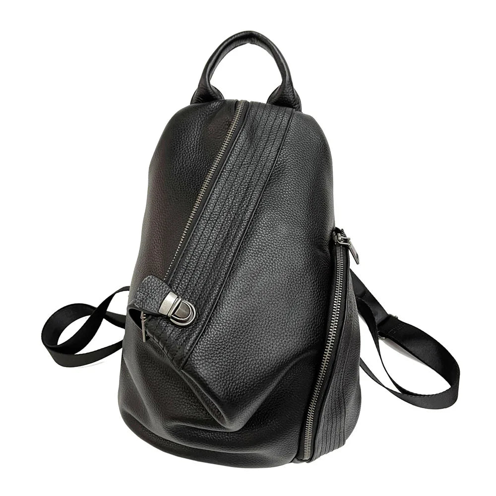 Brown Leather Sling Backpack Bag