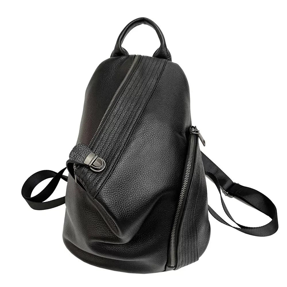 Brown Leather Sling Backpack Bag