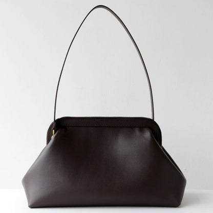 Ivory Leather Frame Crossbody Bag