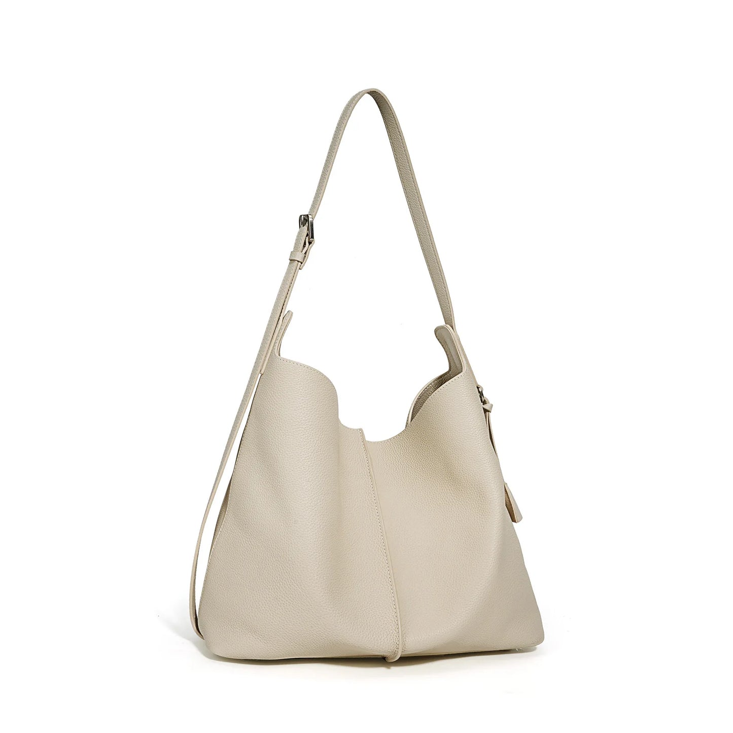 Teal Leather Foldover Hobo Bag