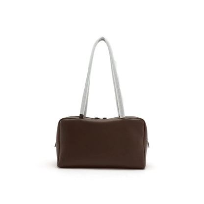 Black Lambskin Bowling Shoulder Bag