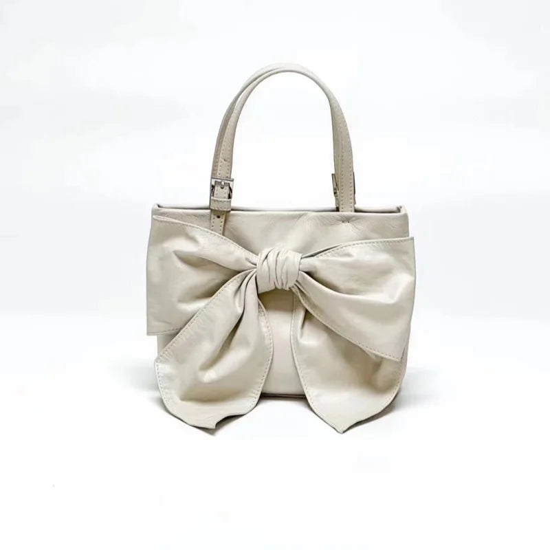 Red Bow Chain Shoulder Bag