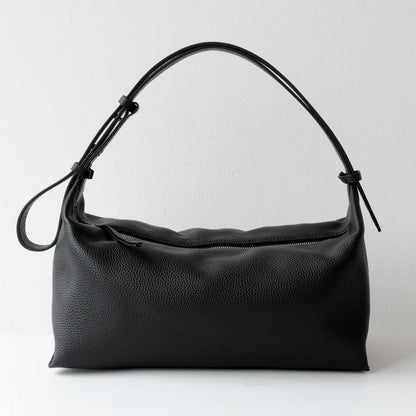 Striped Canvas Drawstring Shoulder Bag