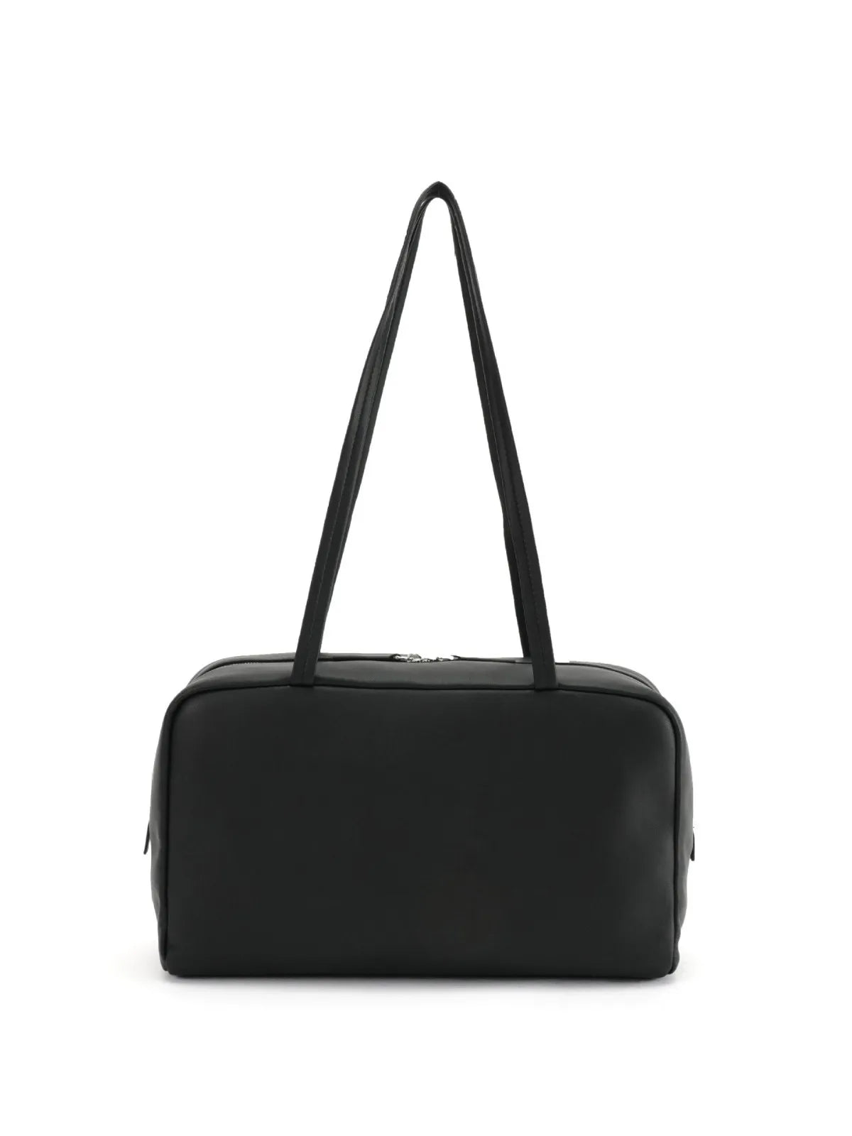 Black Lambskin Bowling Shoulder Bag