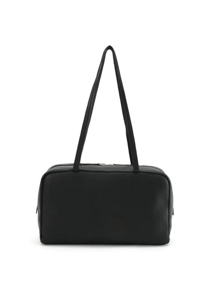 Black Lambskin Bowling Shoulder Bag