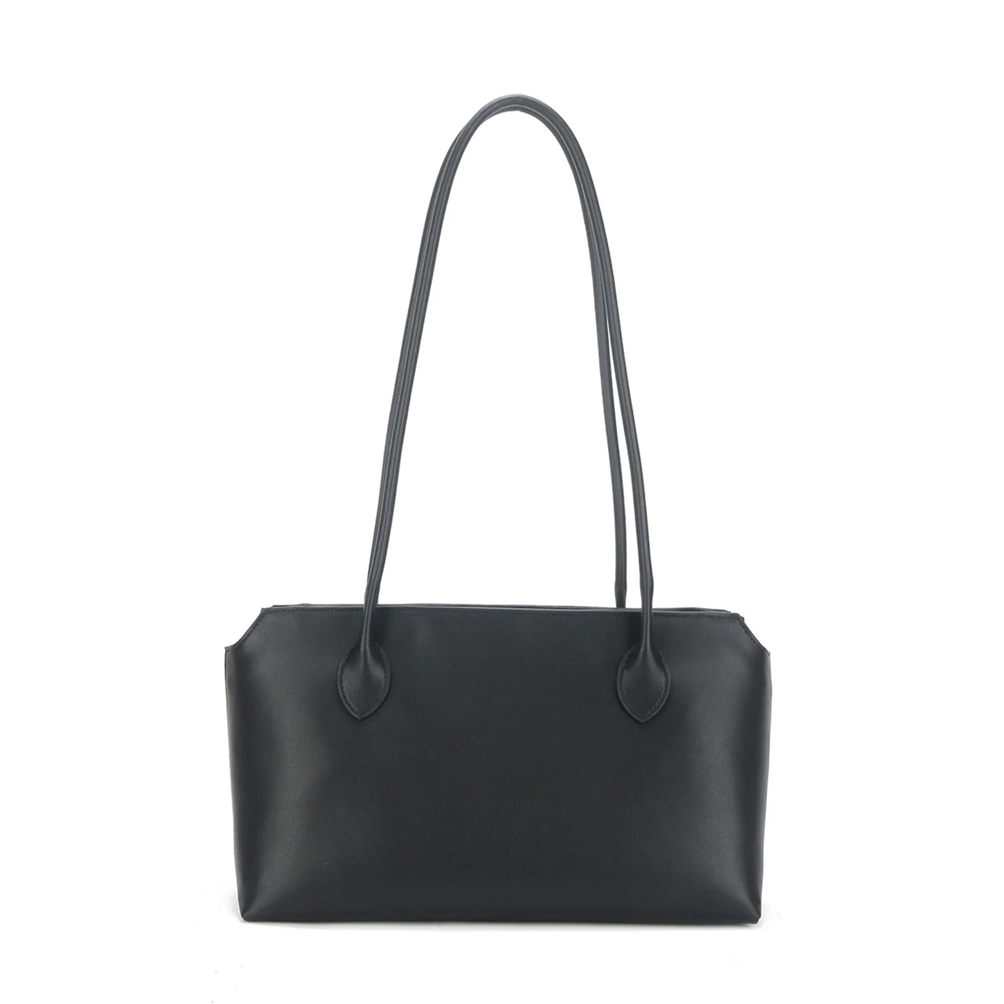 Tan Suede Rectangular Shoulder Tote