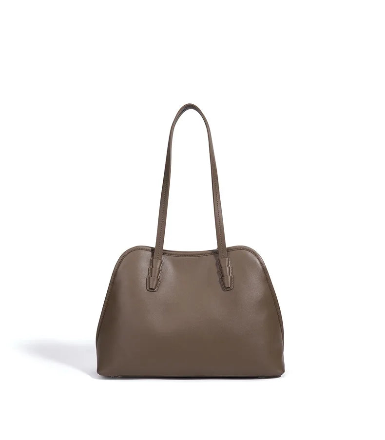 Straw Dome Shoulder Tote Bag