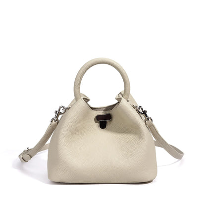 Lilac Leather Mini Satchel Bag
