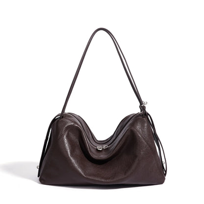 Teal Glossy Dumpling Shoulder Bag