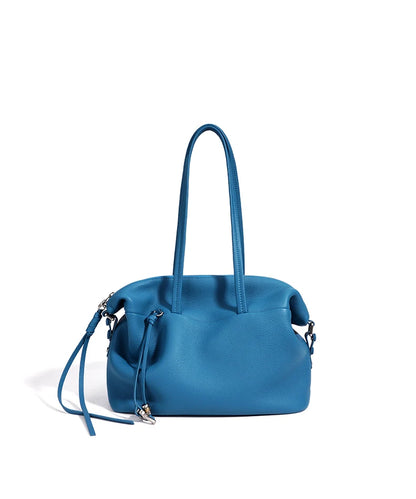 Yellow Leather Zip Shoulder Bag
