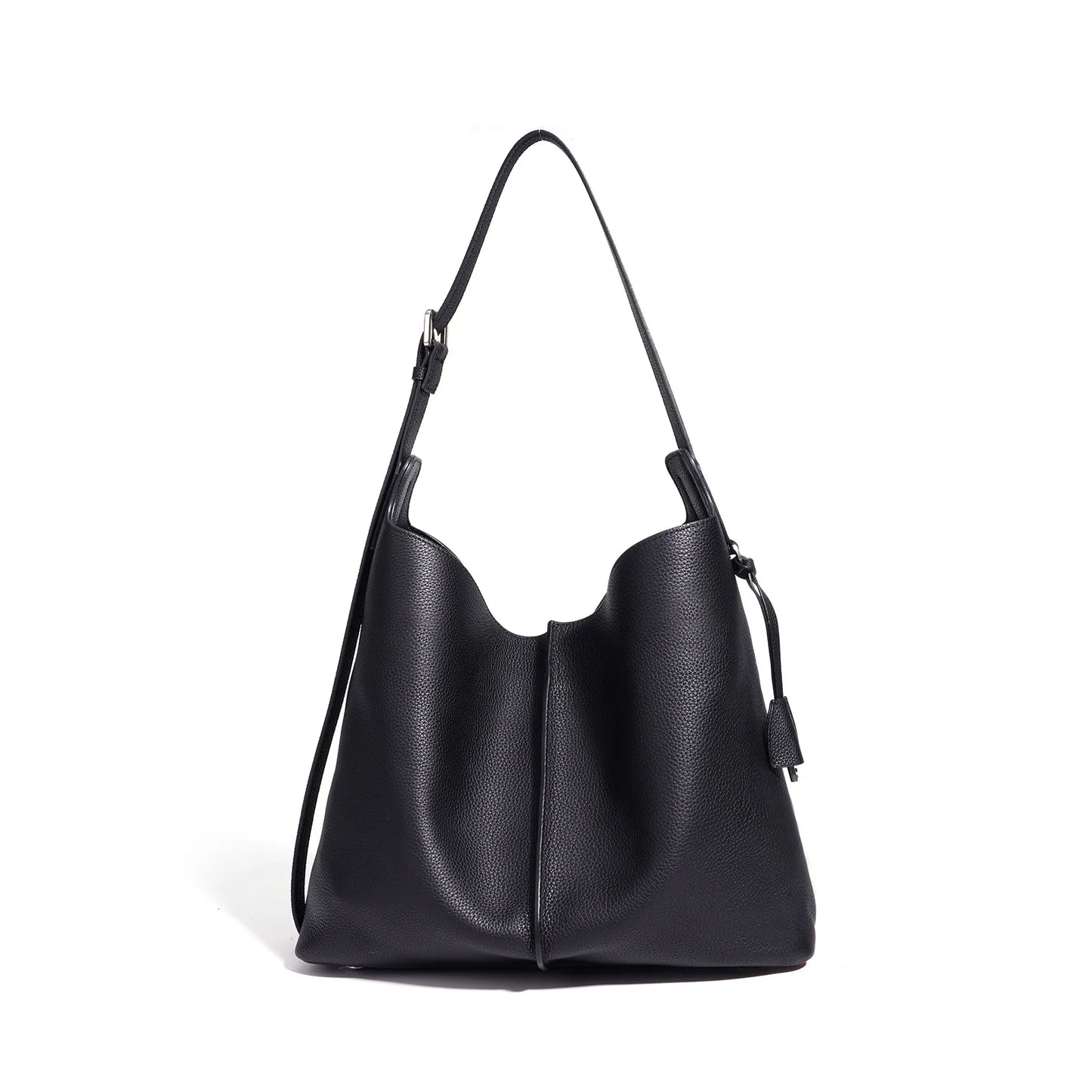 Teal Leather Foldover Hobo Bag