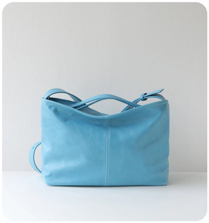 Black Leather Oversized Weekender Bag