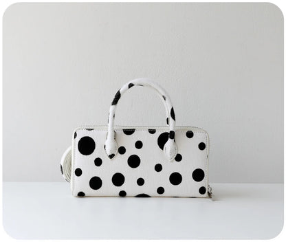 Polka Dot Boston Crossbody Bag