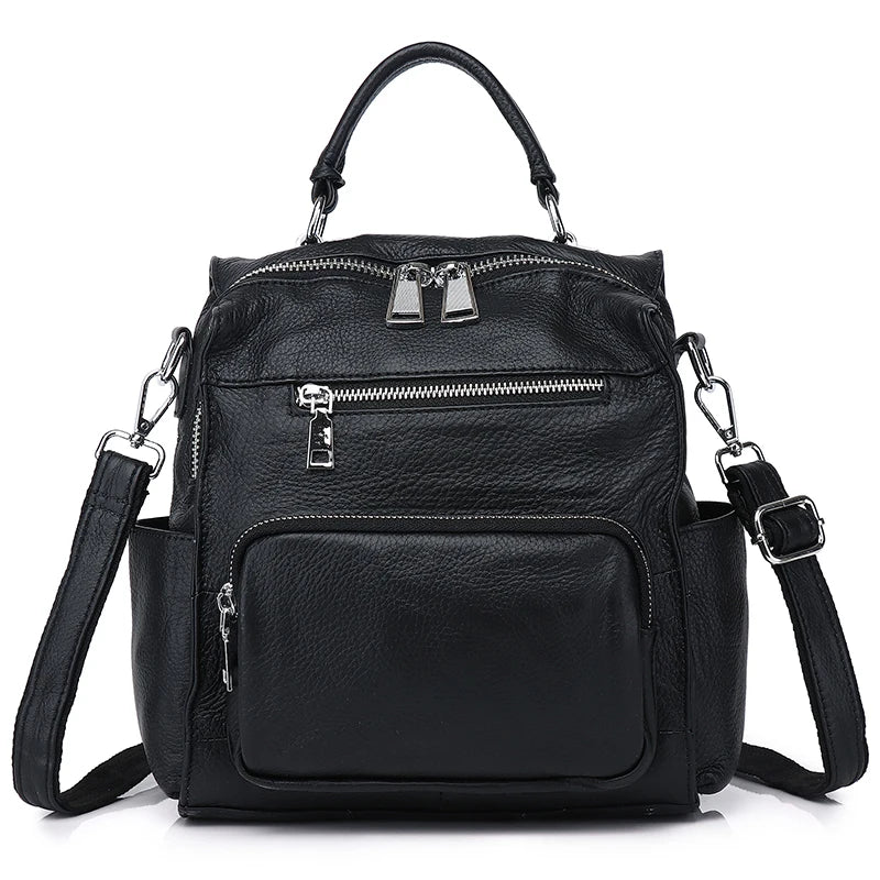 Brown Multi Pocket Backpack Bag