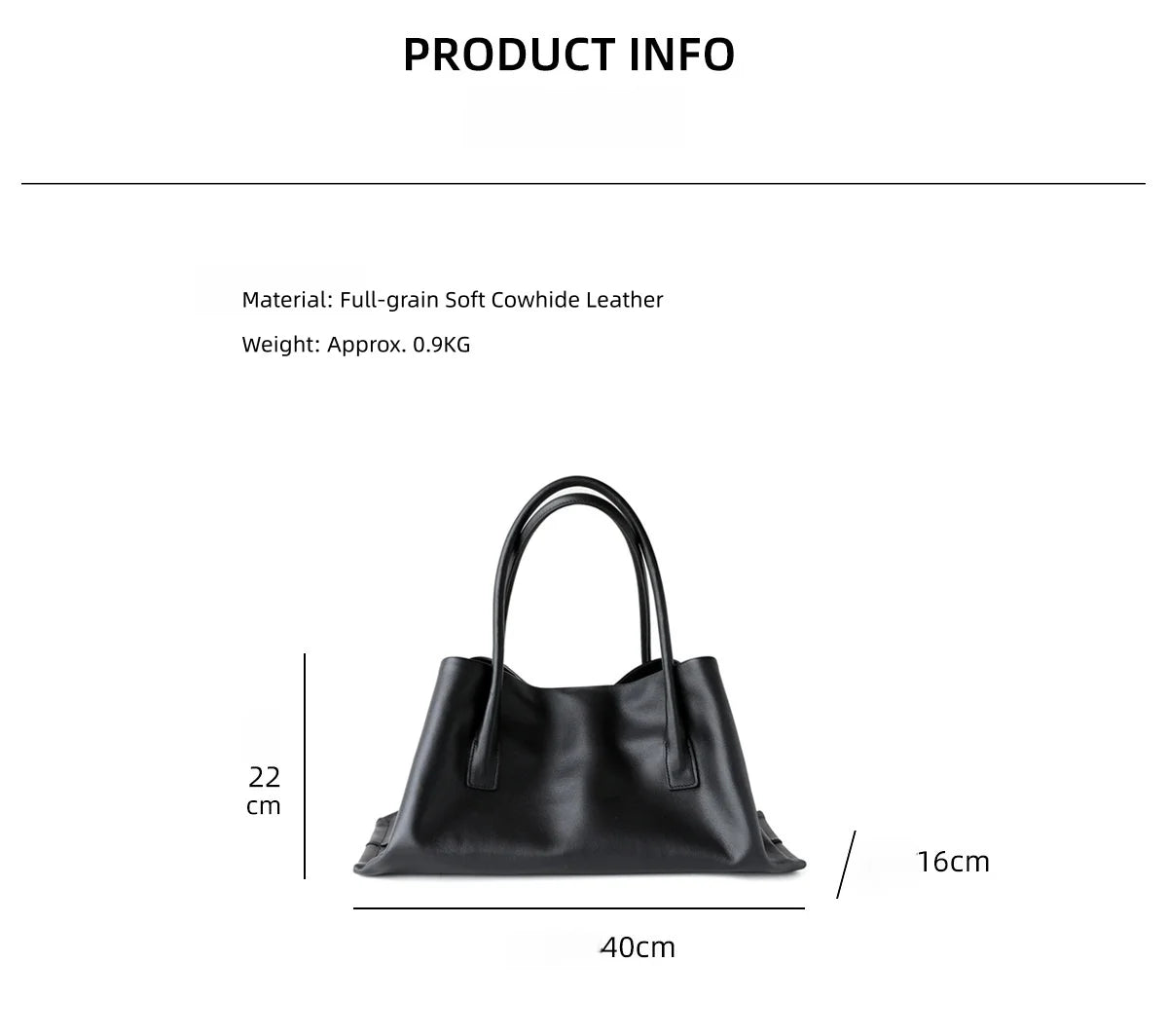 Ivory Leather Triangle Shoulder Tote