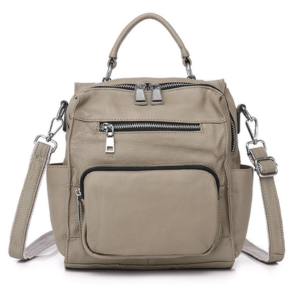 Brown Multi Pocket Backpack Bag