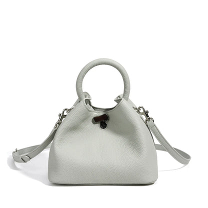 Lilac Leather Mini Satchel Bag