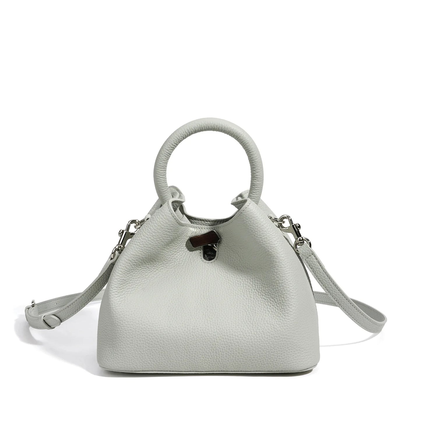 Lilac Leather Mini Satchel Bag