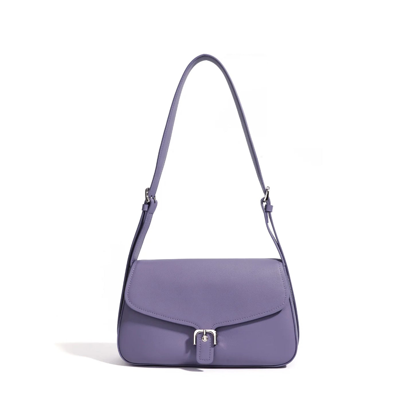 Lavender Flap Shoulder Crossbody Bag