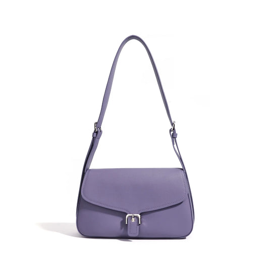 Lavender Flap Shoulder Crossbody Bag