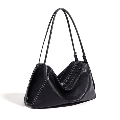 Teal Glossy Dumpling Shoulder Bag