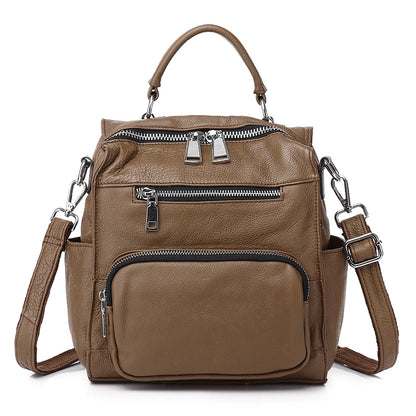 Brown Multi Pocket Backpack Bag