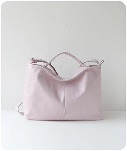 Black Leather Oversized Weekender Bag
