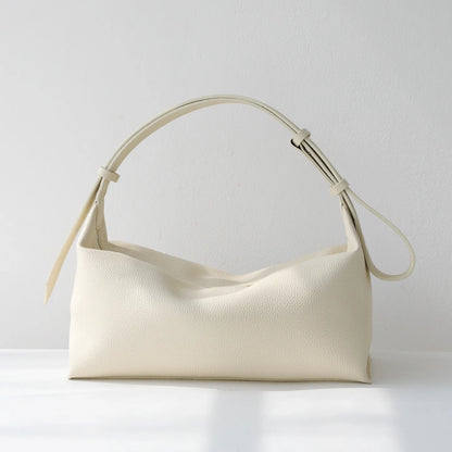 Striped Canvas Drawstring Shoulder Bag