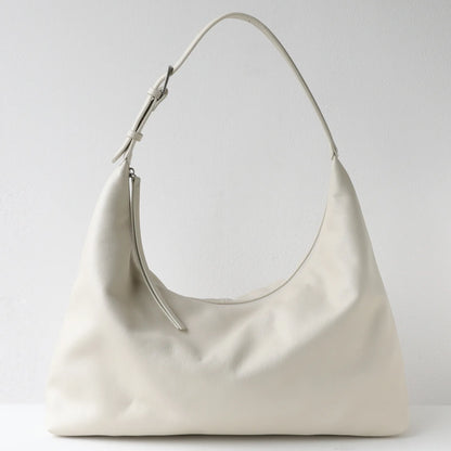 Black Leather Slouch Hobo Bag