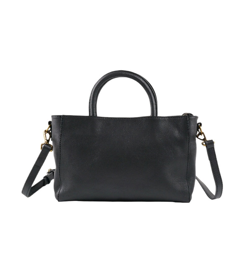 Teal Leather Mini Satchel Bag